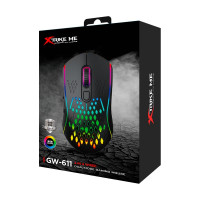 Миша ігрова XTRIKE ME GW - 611 gaming Mouse RGB |800-8000 6 step DPI, 2.4G/Type-C|
