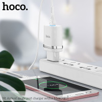 Адаптер мережевий Hoco Micro USB cable Ardent charger set N1 |1USB, 2.4A| (Safety Certified)