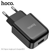 Адаптер мережевий HOCO Vigour N2 |1USB, 2.1A| (Safety Certified)