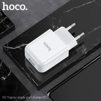 Адаптер мережевий HOCO Vigour N2 |1USB, 2.1A| (Safety Certified)