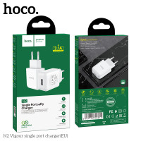 Адаптер мережевий HOCO Vigour N2 |1USB, 2.1A| (Safety Certified)