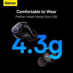 Навушники Baseus Bowie WM03 True Wireless Earphones |BT5.3, 50/500mAh, 8H, Location|