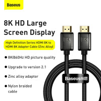 Кабель Baseus High Definition Series HDMI 8K to HDMI 8k Adapter Cable (Zinc alloy) |1m|