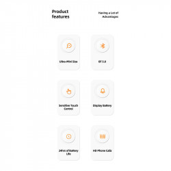 Навушники Bluetooth USAMS TWS Earbuds LX08 |BT5.0, 30/300mAh, 4h|