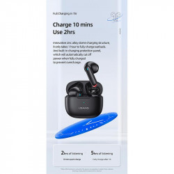 Навушники Bluetooth USAMS TWS NX10 |BT5.2, 35/320mAh, 5h|