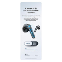 Навушники Bluetooth USAMS TWS Earbuds XH09 |BT5.1, 35/300mAh, 5.5h|