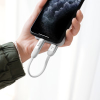 Кабель Hoco Combo Lightning + Type-C Cool Silicone U87 |2.4A, 0.2M|