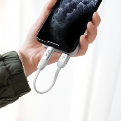 Кабель Hoco Combo Lightning + Type-C Cool Silicone U87 |2.4A, 0.2M|