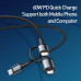 Кабель BASEUS Combo twins 2in1 Cable Type-C to Type-c / Lightning |1m, 60W/3A, PD| (CATLYW-01)