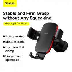 Тримач Baseus Metal Age II Gravity Car Mount (Air Outlet Version) (SUJS000001)
