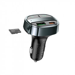 Адаптер автомобільний Hoco car BT FM transmitter E70 |2USB/Type-C, PD/QC, 30W/3A|