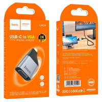 Перехідник Hoco Type-C to VGA adapter UA34 |2k Ultra HD|