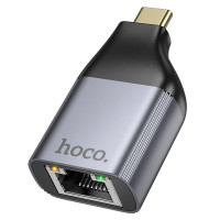 Перехідник Hoco Type-C to RJ45 adapter UA35 |100Mbps|