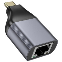 Перехідник Hoco Type-C to RJ45 adapter UA35 |100Mbps|