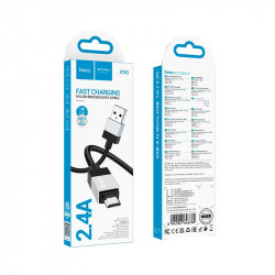 Кабель Hoco Micro USB Honorific charging data cable X110 |1m, 2.4A|