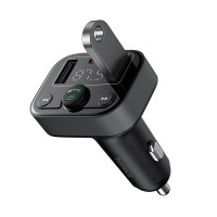 Адаптер автомобільний Baseus S-09 Lite Series Car FM Transmitter Cluster |2USB/1Type-c, PD/18W|