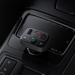 Адаптер автомобільний Baseus S-09 Lite Series Car FM Transmitter Cluster |2USB/1Type-c, PD/18W|