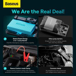 Пусковий пристрій (бустер) для авто Baseus Super Energy 2-in-1 Jump Starter 1000A
