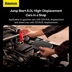 Пусковий пристрій (бустер) для авто Baseus Super Energy Pro Black+ Car Jump Starter 1600A