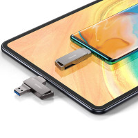 Флешка USAMS Type-C OTG USB3.0 Rotatable High Speed Flash Drive 16GB US-ZB198