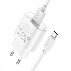 Адаптер мережевий Hoco Type-C Cable Fighter single port charger C109A |1USB, 18W/3A, QC|