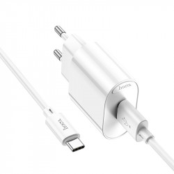 Адаптер мережевий Hoco Type-C Cable Fighter single port charger C109A |1USB, 18W/3A, QC|