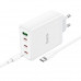 Адаптер мережевий HOCO Leader Type-C to Type-C Cable four-port (3c1a) fast charger set N31 |4Type-C/1USB, 100W/5A, PD/QC|