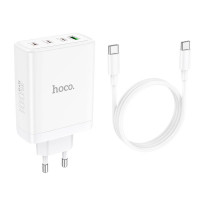 Адаптер мережевий HOCO Leader Type-C to Type-C Cable four-port (3c1a) fast charger set N31 |4Type-C/1USB, 100W/5A, PD/QC|