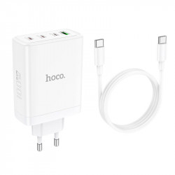 Адаптер мережевий HOCO Leader Type-C to Type-C Cable four-port (3c1a) fast charger set N31 |4Type-C/1USB, 100W/5A, PD/QC|