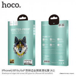 Захисне скло Hoco Shatterproof edges full screen HD для iPhone 6/6s (A1)