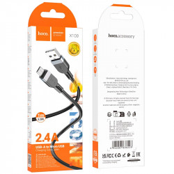 Кабель Hoco Micro USB Energy silicone charging data cable X109 |1m, 2.4A|