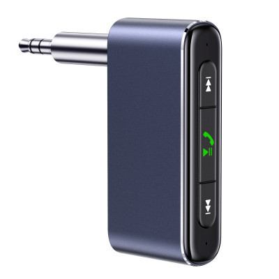 Аудіоадаптер універсальний USAMS 3.5 DC Mini Car Wireless Audio Receiver US-SJ519 |BT5.0, Mic, 6Hours|