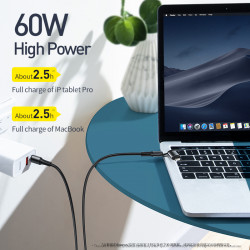 Кабель BASEUS Combo twins 2 in 1 Cable Type-C to Type-c / Lightning |1M, 60W (20V 3A) + 18W (9V 2A)| (CATLYW-H01)