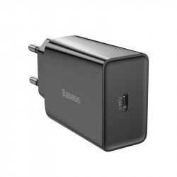 Адаптер мережевий BASEUS Speed Mini Quick Charger 1C |1Type-C, PD/QC,20W, 3A| (CCFS-SN02)