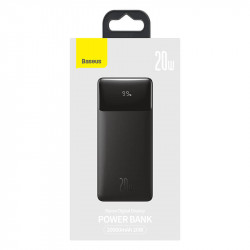 УМБ BASEUS Bipow Digital Display Power bank 20000mAh |2USB/1Type-C, PD/QC, 20W, 3A| (PPDML-M02)
