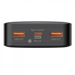 УМБ BASEUS Bipow Digital Display Power bank 20000mAh |2USB/1Type-C, PD/QC, 20W, 3A| (PPDML-M02)