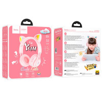 Навушники Hoco Cat ear kids BT headphones W39 |BT5.3, AUX, 10H, 85db|