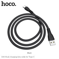 Кабель Hoco Type-C TPE Flat Noah X40 |1m, 2.4A|