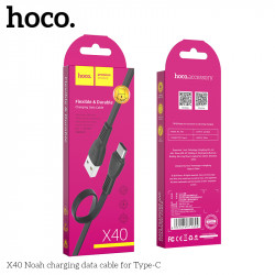 Кабель Hoco Type-C TPE Flat Noah X40 |1m, 2.4A|