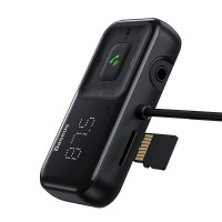 Адаптер автомобільний BASEUS Wireless MP3 Car Charger t typed S-16 |2USB, 3.1A|
