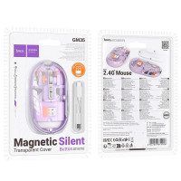 Мишка Hoco General dual-mode silent wireless mouse GM35 (battery version) |2.4G+BT, 800-1200-1600DPI