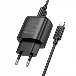 Адаптер мережевий HOCO Type-C Cable Cable Smart Dual-port charger C141A |2USB. 2.1A/10.5W|