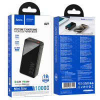 УМБ HOCO Jewel power bank 10000mah Q27 |1USB/2Type-C, 30W/3A, PD/QC|