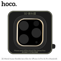 Захисне скло HOCO 3D Metal для камери iPhone 11 Pro / 11 Pro Max (A18)