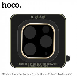 Захисне скло HOCO 3D Metal для камери iPhone 11 Pro / 11 Pro Max (A18)