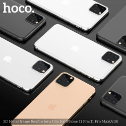 Захисне скло HOCO 3D Metal для камери iPhone 11 Pro / 11 Pro Max (A18)