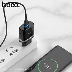 Адаптер мережевий Hoco Smart FCP / AFC C12Q |1USB, 3A, 18W, QC3.0|