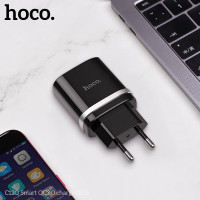Адаптер мережевий Hoco Smart FCP / AFC C12Q |1USB, 3A, 18W, QC3.0|