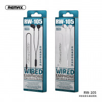 Навушники REMAX with Mic Wired Earphone RW-105 HD Mic