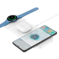 Зарядка Qi HOCO Step 3-in-1 wireless fast charger CQ6 (Samsung Watch) |223 W Total|